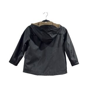 Zara Faux Shearling Rubberized Puffer Parka